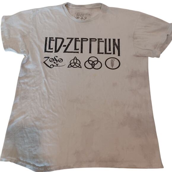 LED ZEPPELIN ZOSO LOGO T-SHIRT Size Medium - Picture 1 of 5